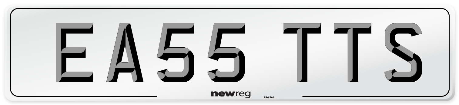 EA55 TTS Number Plate from New Reg